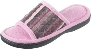 isotoner Womens Diamond Quilted Microterry Renae Slide