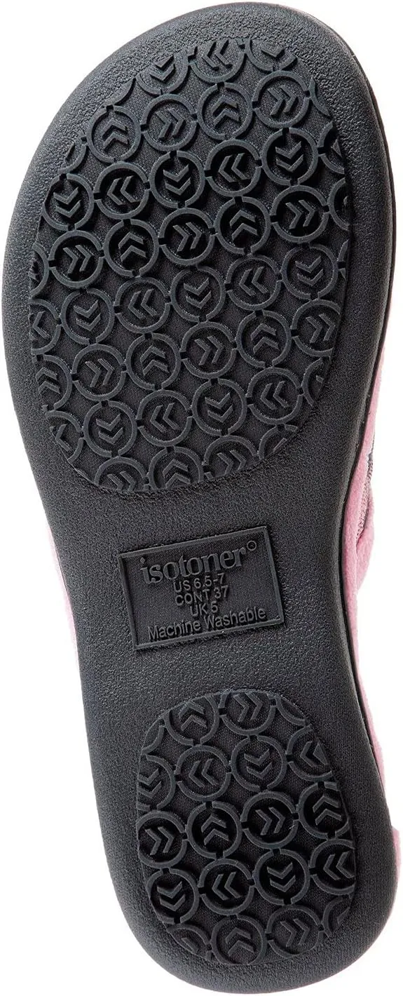 isotoner Womens Diamond Quilted Microterry Renae Slide