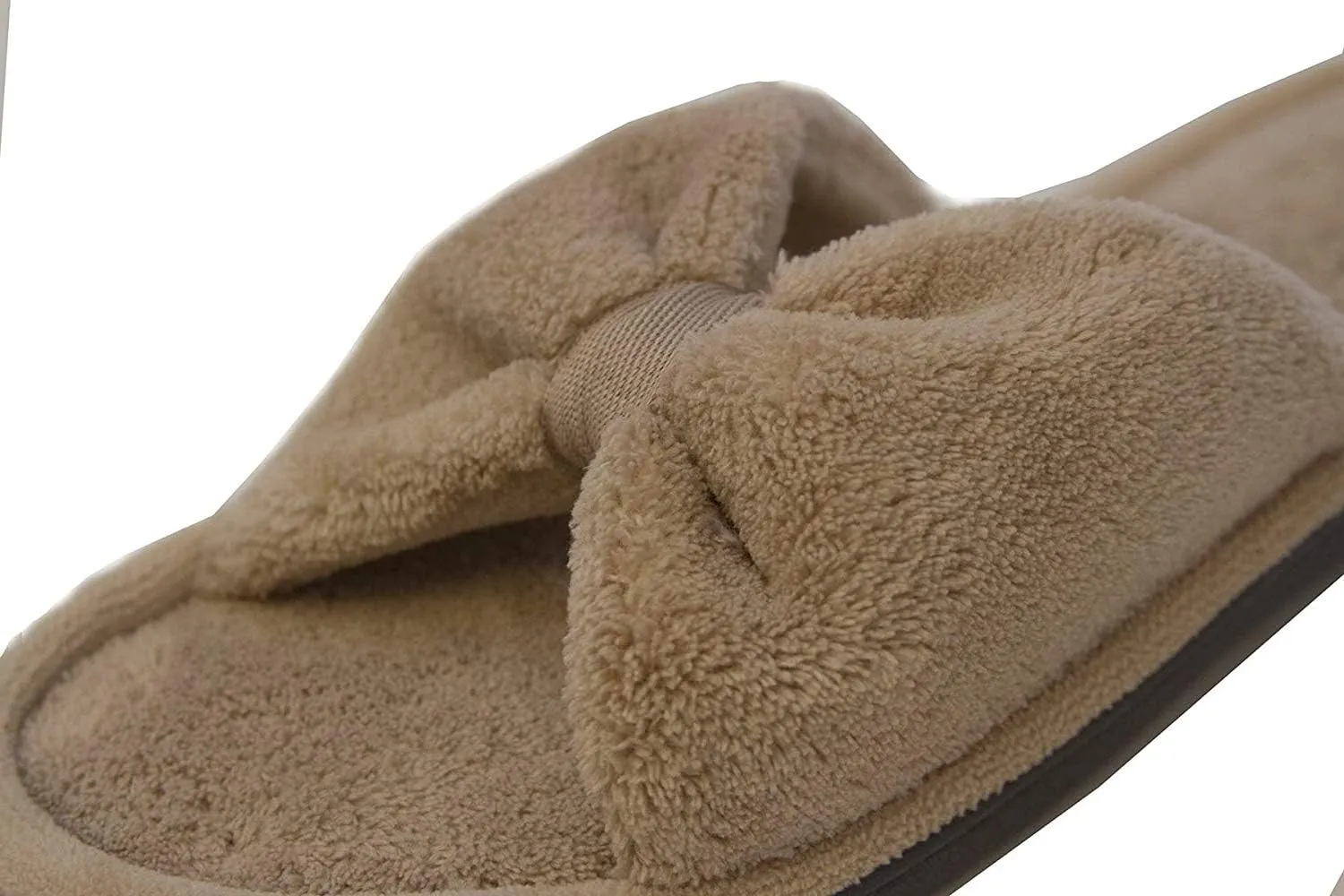 isotoner Womens Microterry Bow Slide