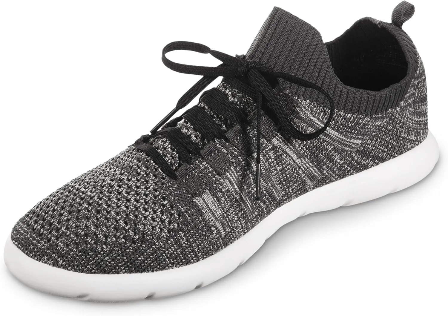 isotoner Zenz Mens Lace Up Slippers, Lightweight Unlined Sport Knit Slip-Ons