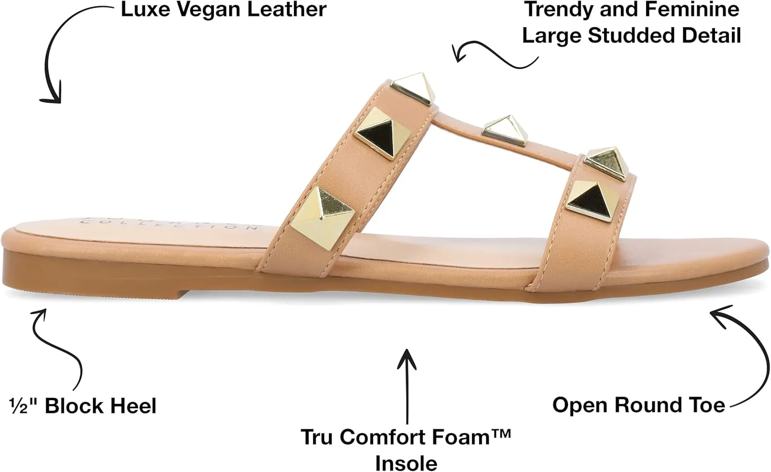 Journee Women's Comfort Foam Kendall Flat Sandals