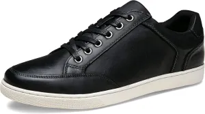 Jousen Men's Sneakers Leather Casual Shoes for Men Business Lace Up Dress Sneaker Mens Shoe