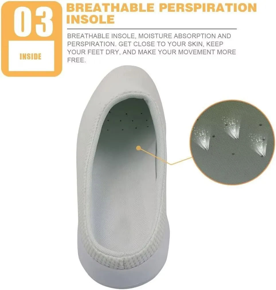 JoyLamoria Lightweight Platform Shoes Quick Dry Garden Clogs Walking Slipper Shoes with Rubber Sole