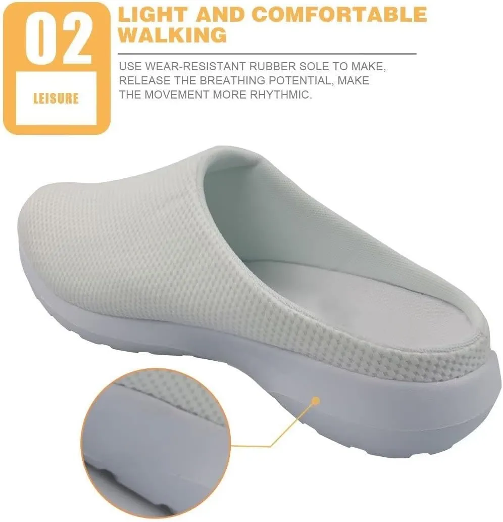 JoyLamoria Lightweight Platform Shoes Quick Dry Garden Clogs Walking Slipper Shoes with Rubber Sole