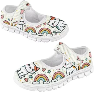 JoyLamoria Purple Mermaid Scales Print Toddler Little Flat Dress Shoes,Mary Jane Shoes Princess Birthday School Shoes for Girls Size 11-2.5