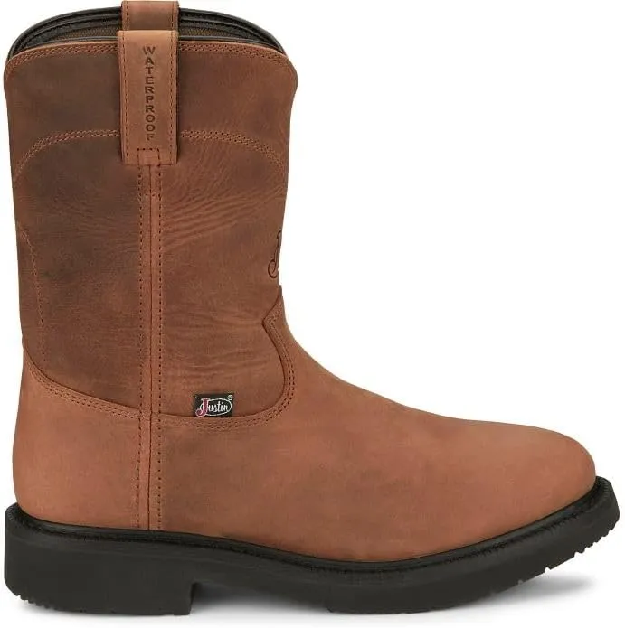 Justin Boots Men's OW6604 Round-Up 10" Waterproof Work Boot