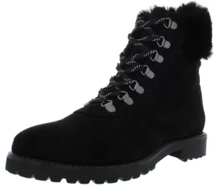 Kenneth Cole Reaction Women's Trail Bootie Lace Up with Faux Fur Ankle Boot