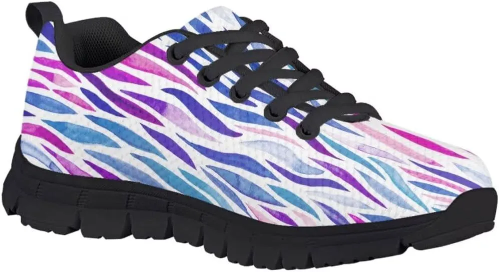 Kid Purple Girls Shoes Running Sports Sneakers Black Sole