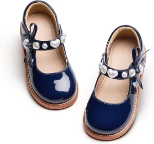 Kiderence Girls Flat Dress Shoes School Oxfords Marry Jane (Toddler/Little Kids)