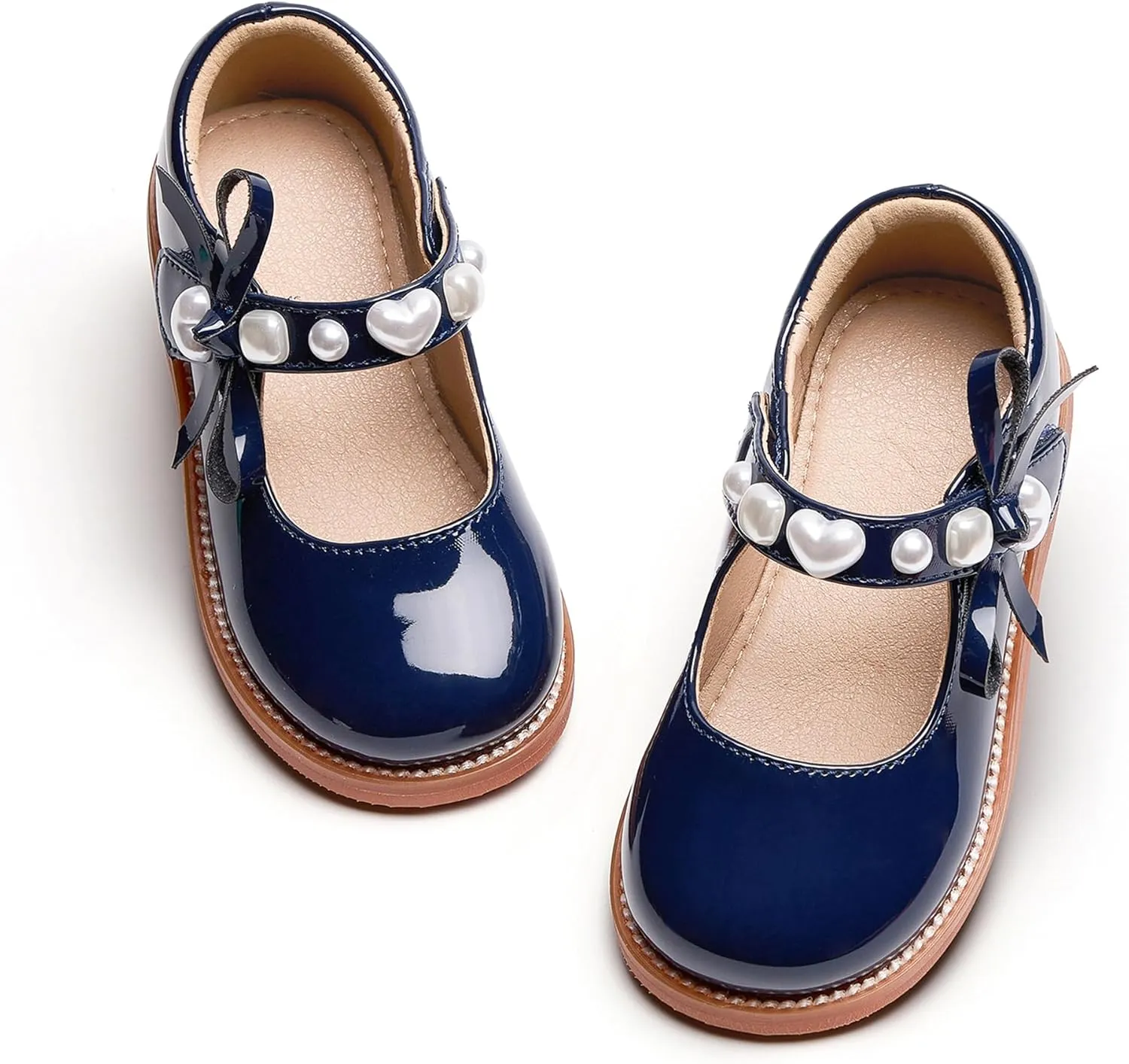 Kiderence Girls Flat Dress Shoes School Oxfords Marry Jane (Toddler/Little Kids)
