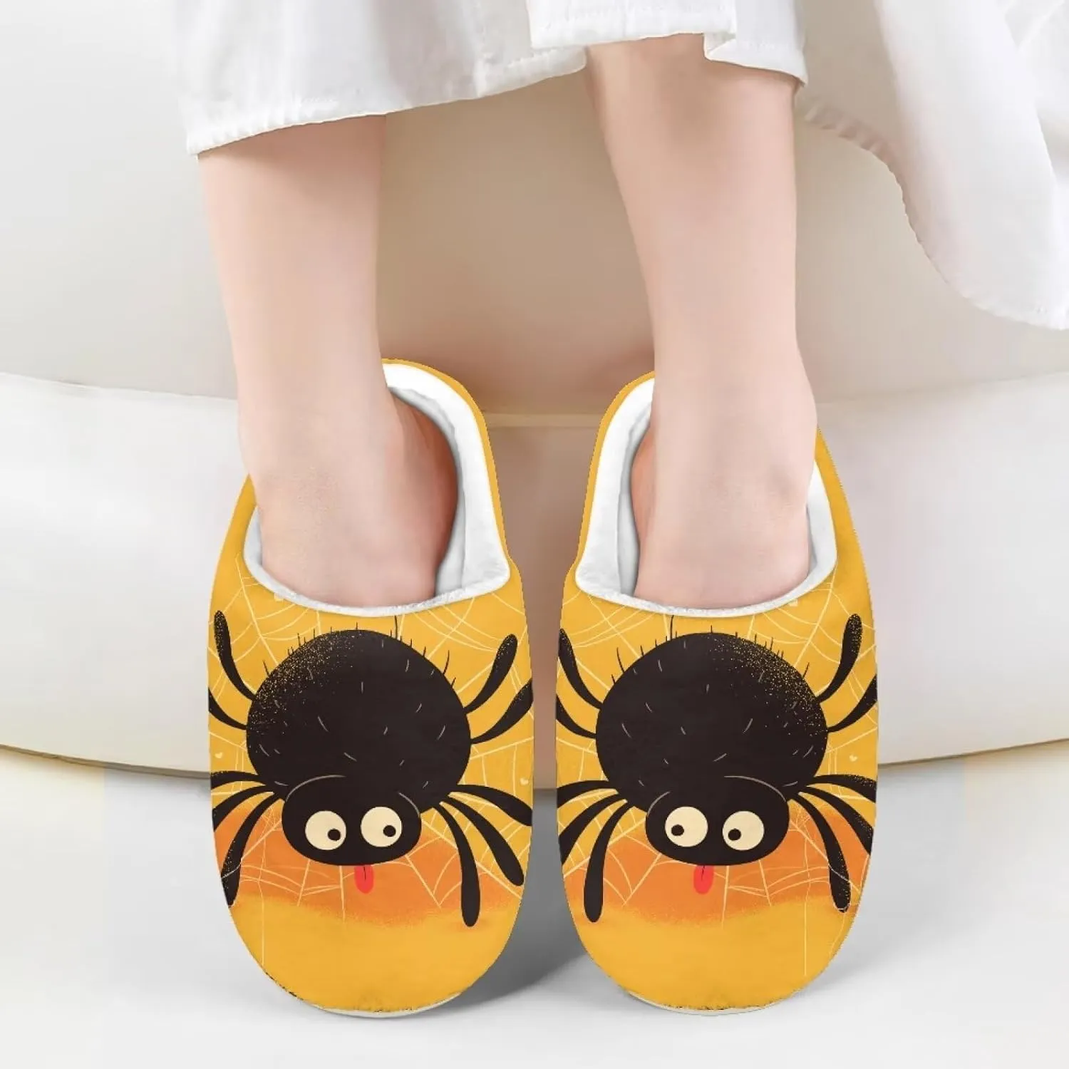 Kids Animal Cotton Slippers Slip-On Fuzzy Home Slippers Cozy Anti-Skid Plush Breathable Outdoor Slipper for Kids