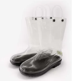 Kids Clear Rain Boots 11/12