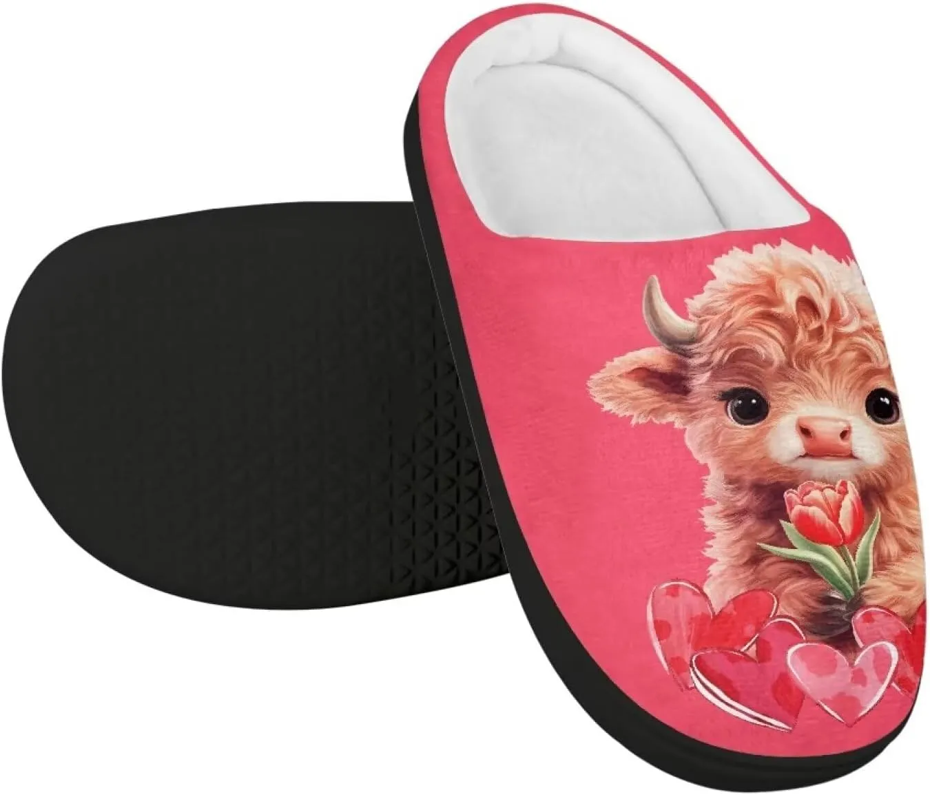 Kids Cotton Slipper Winter Warm Comfortable Fuzzy Fluffy Soft Breathable Non-Slip Home Outdoor Slippers for Toddler Boys GirlsLittle kids US 9-15
