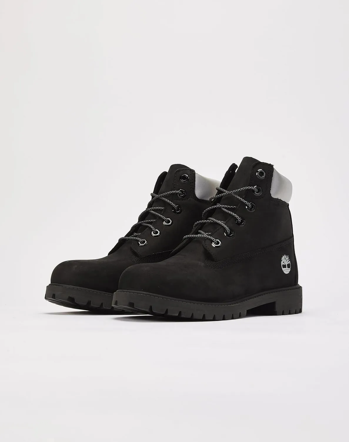 Kids Timberland 6-Inch Premium GS Black White TBOA63AU001 Snow Rain Boots
