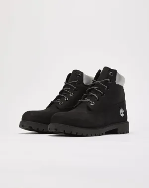 Kids Timberland 6-Inch Premium GS Black White TBOA63AU001 Snow Rain Boots