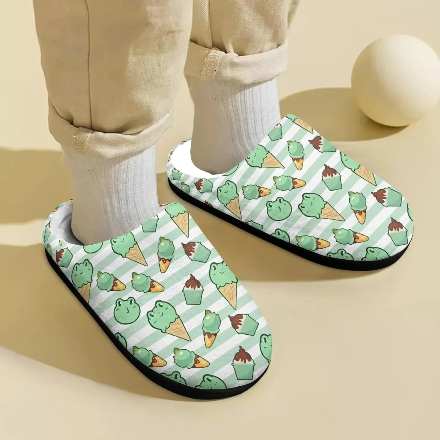 Kids Winter Slipper Boys Girls Cute Slippers Plush Warm Household Slipper Flat Non-Slip Slippers Indoor Shoes