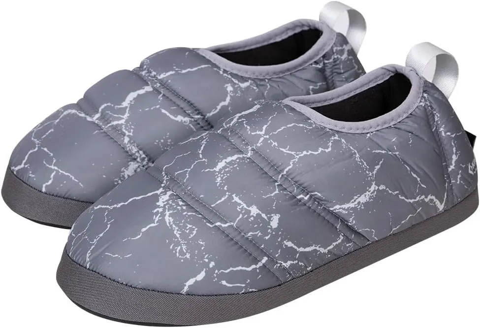 KingCamp Unisex Down Camping Slippers Soft Slippers with Non Slip Rubber Sole & Carry Bag (3 Colors and 4 Sizes)