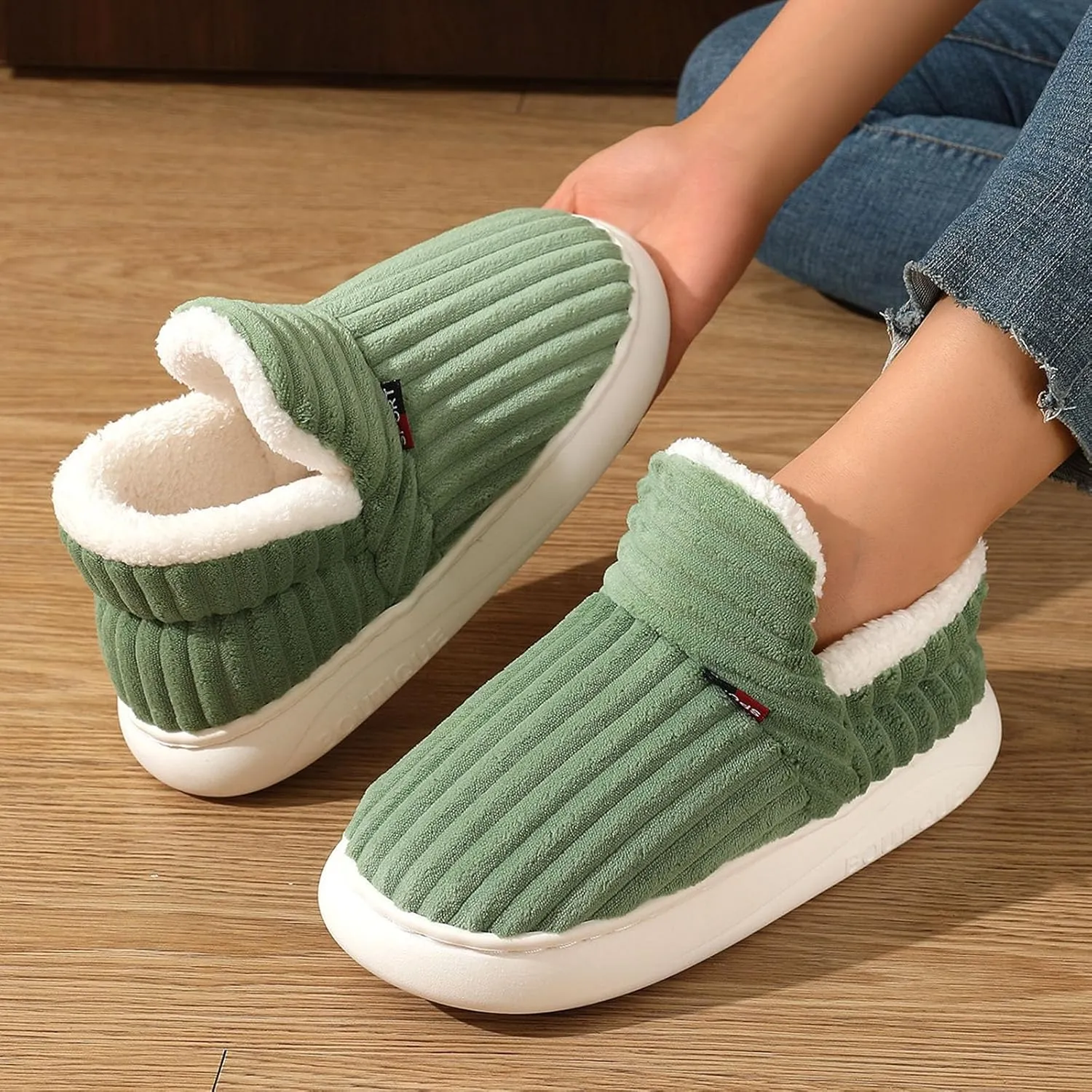 LELEBEAR Pluffi Cozy Stylish Slipper, Pluffi Slipper Booties, Winter Fuzzy Warm Lining Slippers for Women and Men