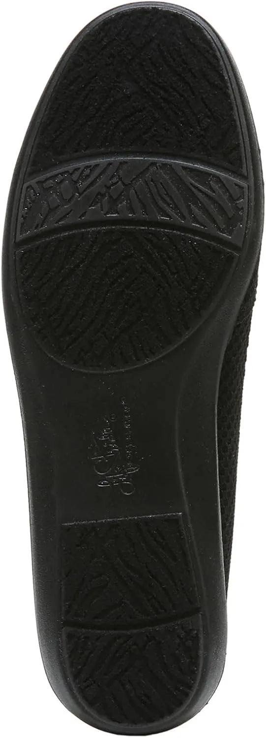 LifeStride Womens Next Level Slip-On Sneaker, Black/Tan, 11 US