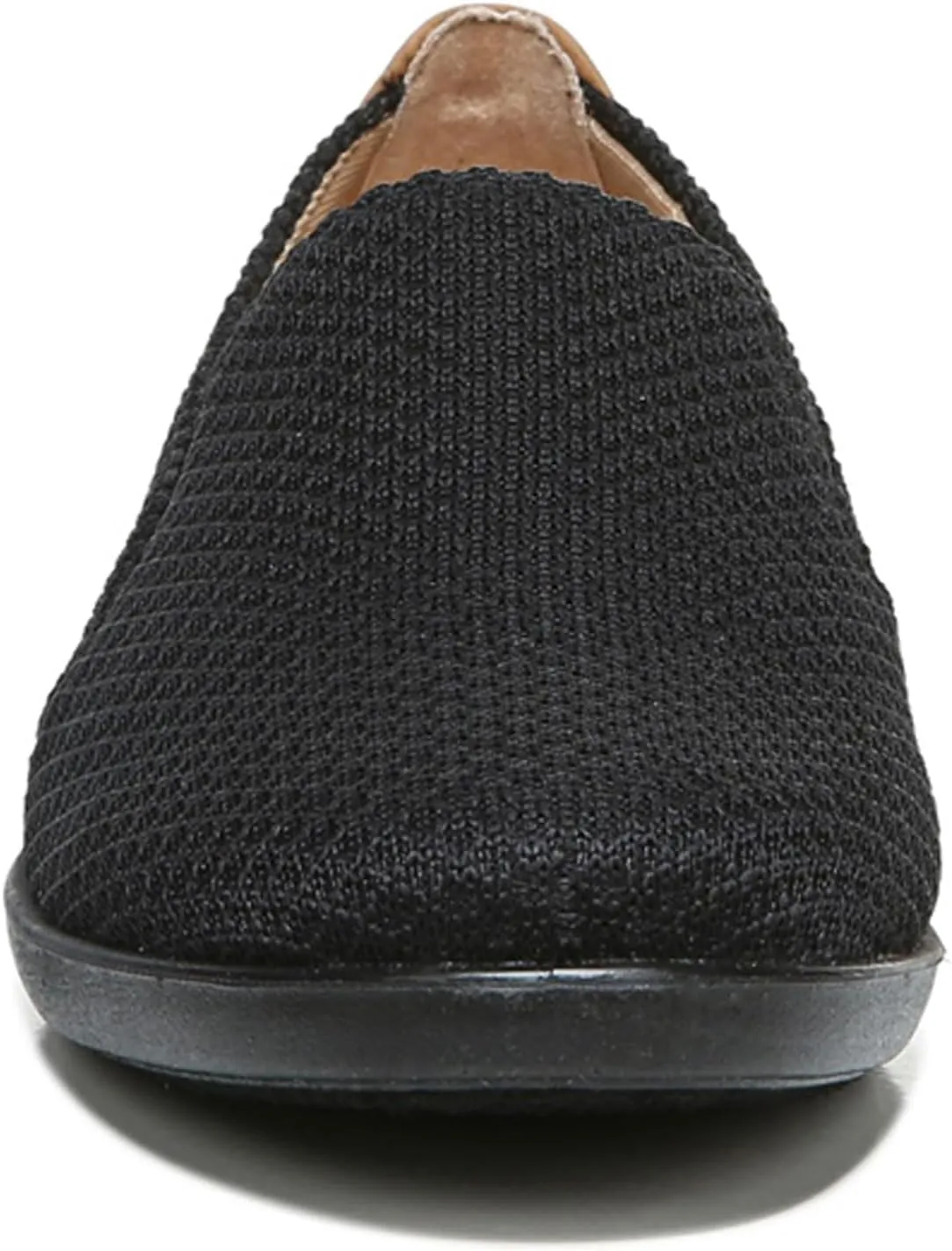 LifeStride Womens Next Level Slip-On Sneaker, Black/Tan, 11 US