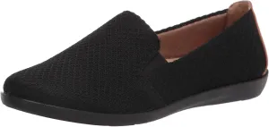 LifeStride Womens Next Level Slip-On Sneaker, Black/Tan, 11 US