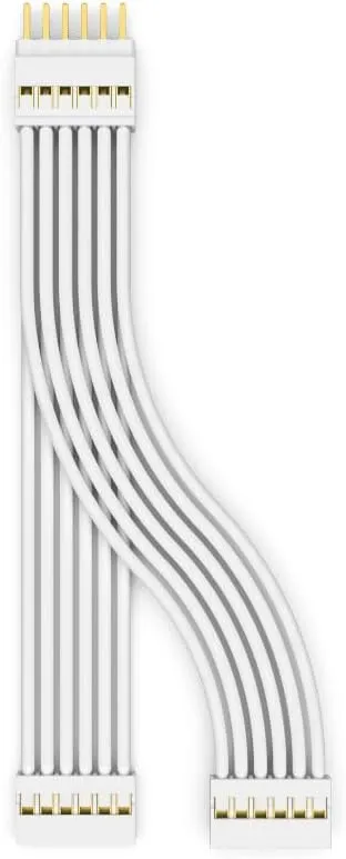 Litcessory Splitter for Philips Hue/WiZ Lightstrip (2 Pack, White - STANDARD 6-PIN V3 / WiZ Lightstrip)
