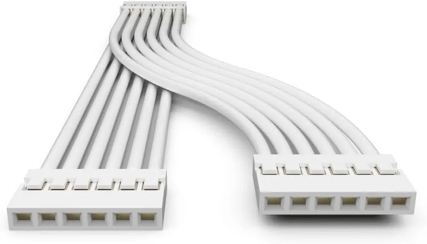Litcessory Splitter for Philips Hue/WiZ Lightstrip (2 Pack, White - STANDARD 6-PIN V3 / WiZ Lightstrip)