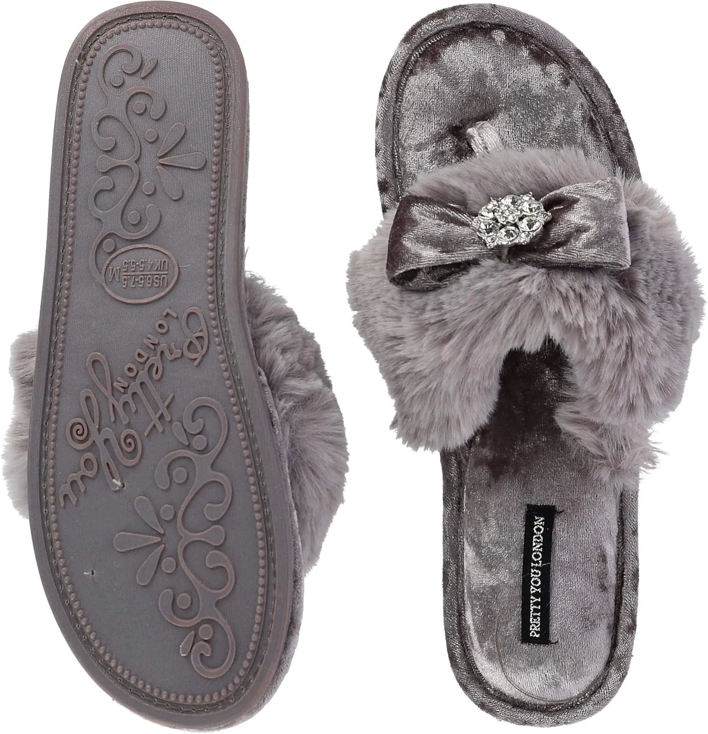 London Womens Toe Post Amelie - Mink
