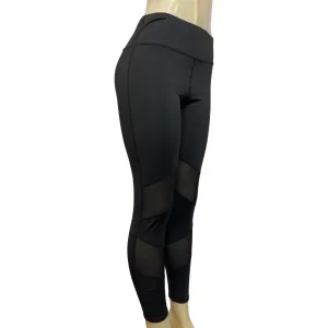 Lotus Leggings Women's Black Stretchable Leggings Sz L- New