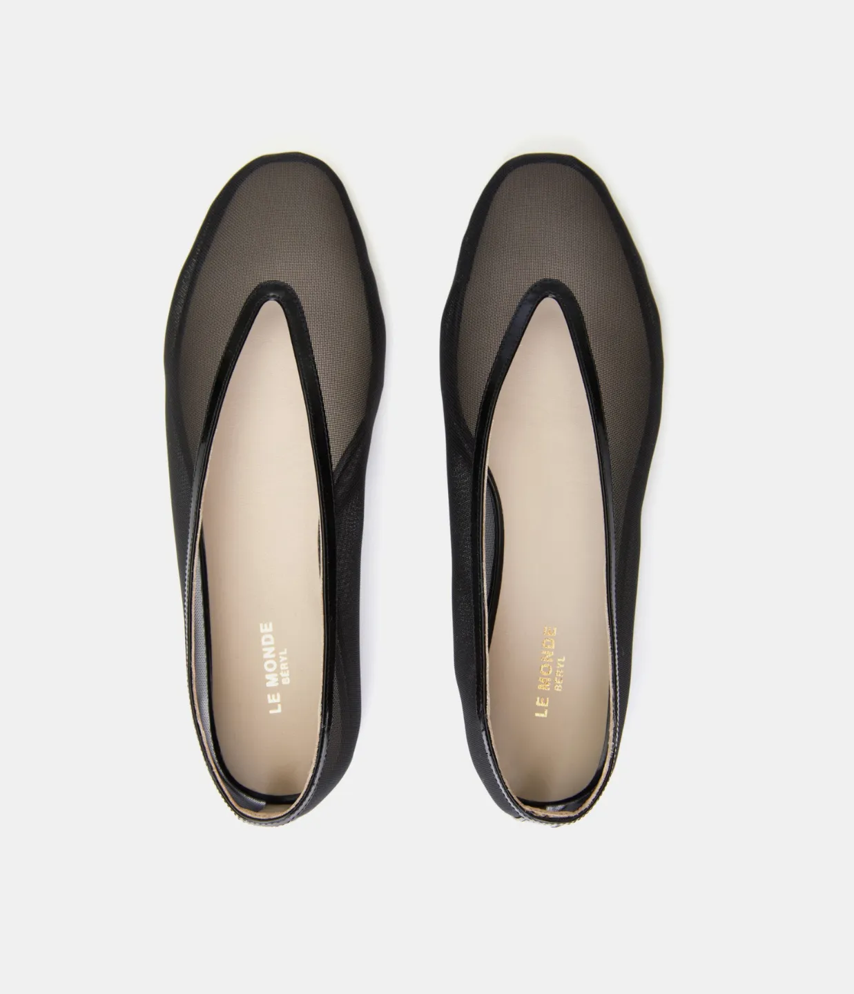 Luna Mesh Flat Slipper in Black