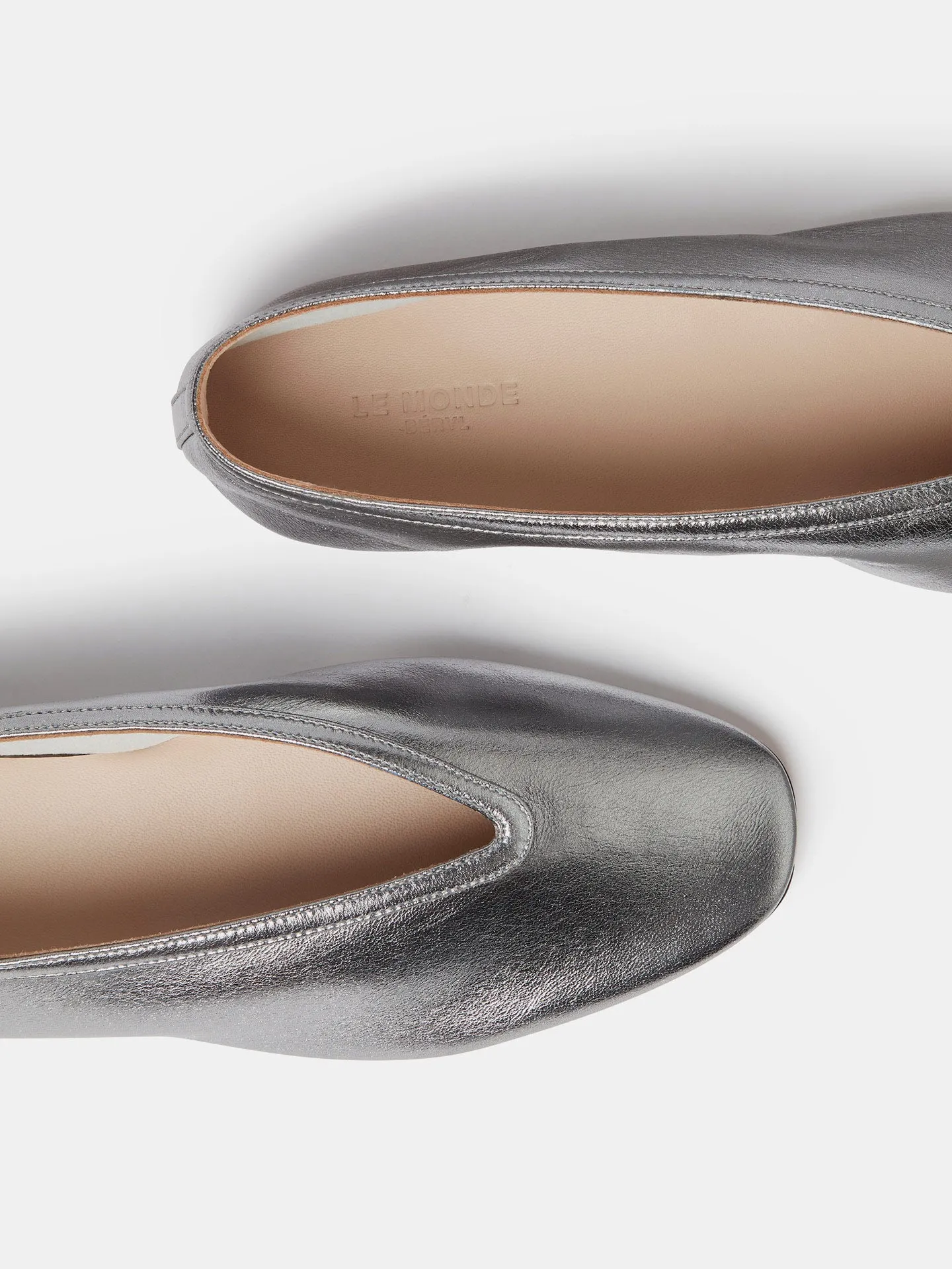 Luna Slipper / Silver Leather
