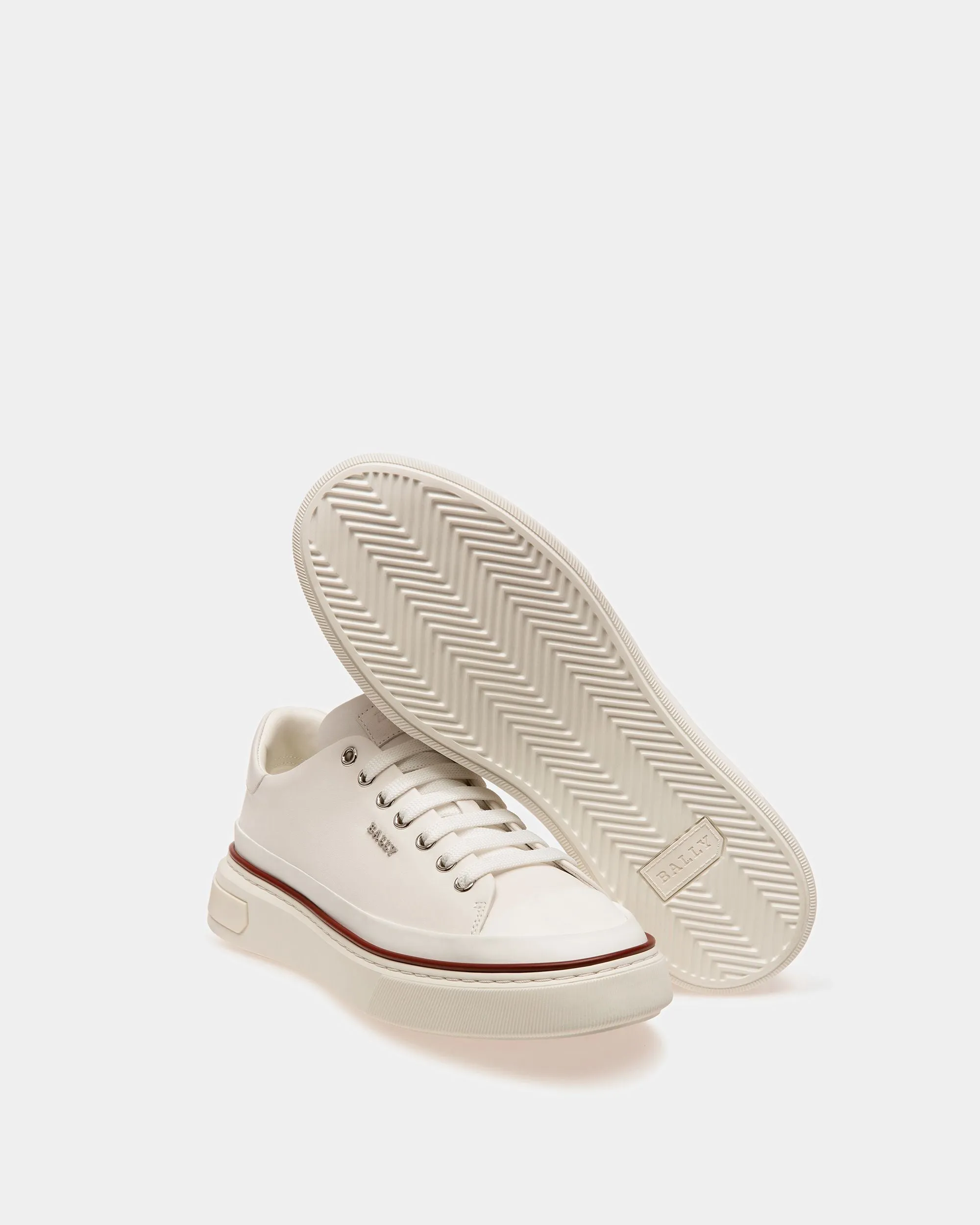 Maily Leather Sneakers In White