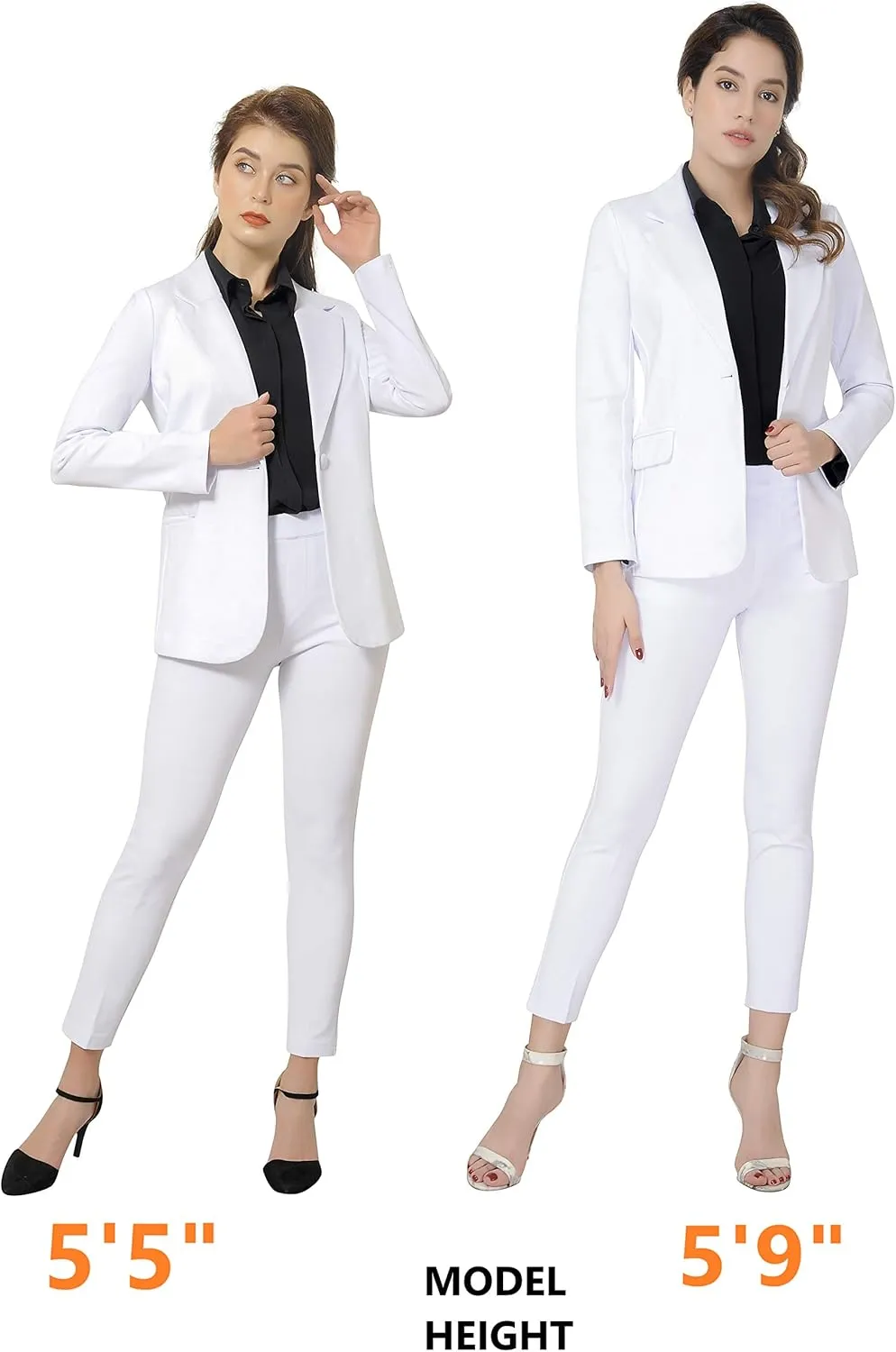 Marycrafts Women's Business Blazer Pant Suit Set for Work