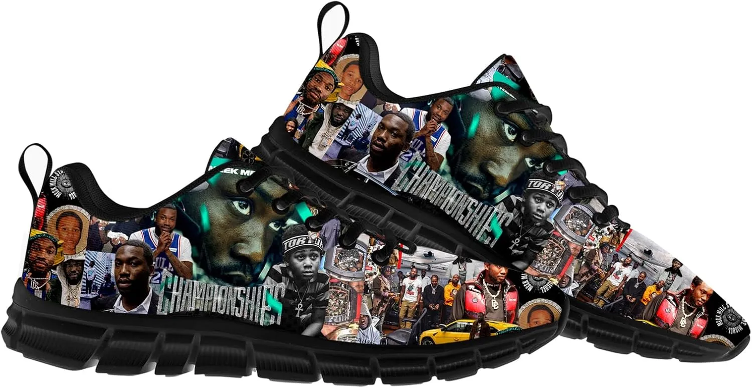 Meek Rapper Mill Shoes Women Men Lace Up Sneakers Casual Sport Sports Shoe Running Footwear Sneaker