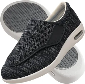 Men Diabetic Shoes Extra Wide Width Sandals Edema Footwear Adjustable Arthritis Edema Slippers for Edema Plantar Fasciitis Bunions Swollen Feet
