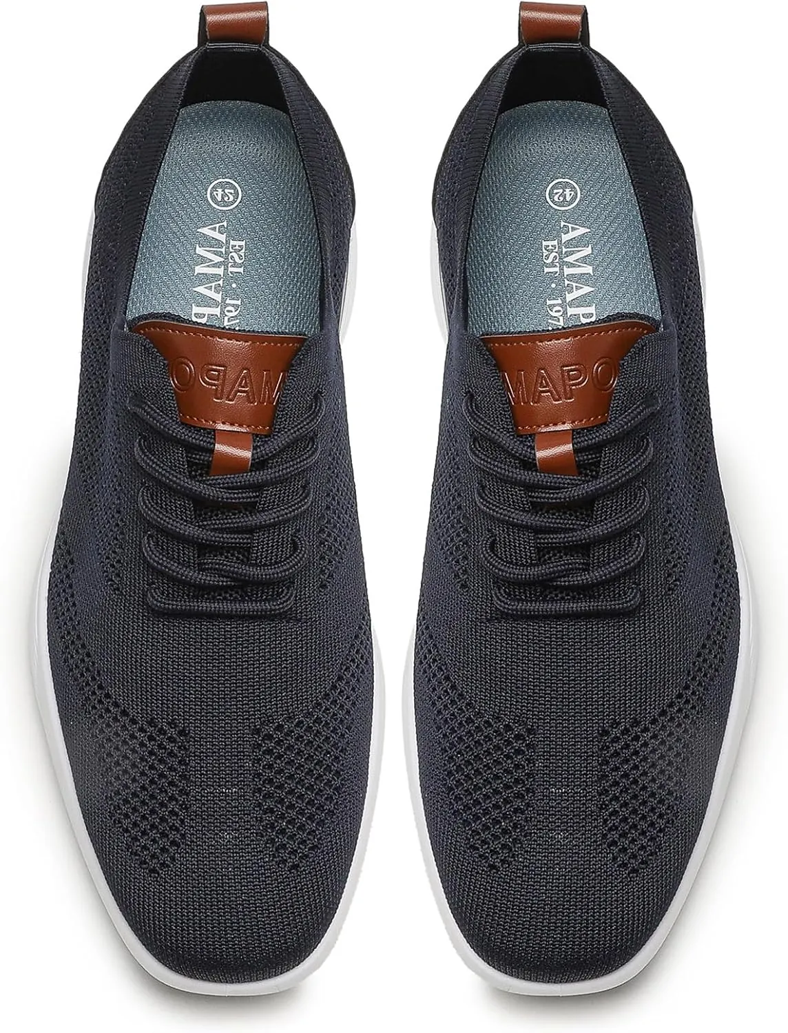 Mens Casual Oxfords Shoes Knit Men's Fashion Dress Sneakers Lightweight Breathable Business Walking Shoes Comfortable Tennis