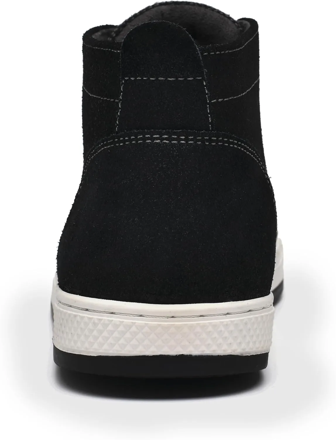 Men's Casual Sneakers Mid Top Fashion Sneaker Lightweight Leather Shoe for Outdoor Walking