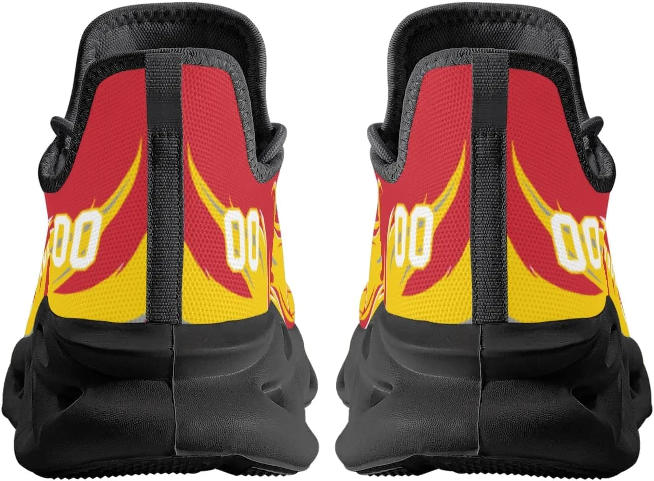 Men's Custom Basketball Flex Control Sneakers Personalized Breathable Fan Gift Name Number Workout Athletic Gym Slip-on Shoes