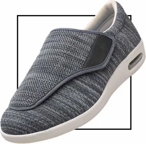 Men's Diabetic Shoes Wide Width Shoes for Adjustable Closure Breathable Lightweight Non Slip Air Cushion Sneakers Elderly Seniors Walking Shoes and Widening Elderly Shoes