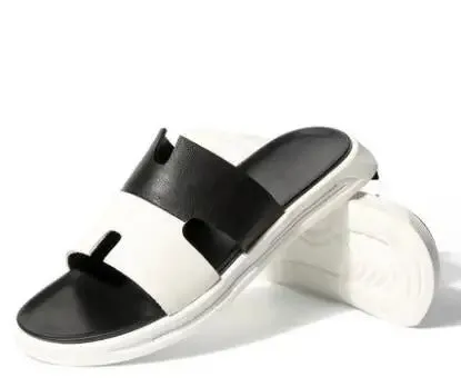 MEN'S LEATHER FLAT COMFORTABLE SLIPPERS