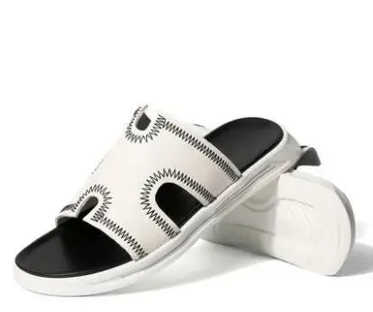 MEN'S LEATHER FLAT COMFORTABLE SLIPPERS
