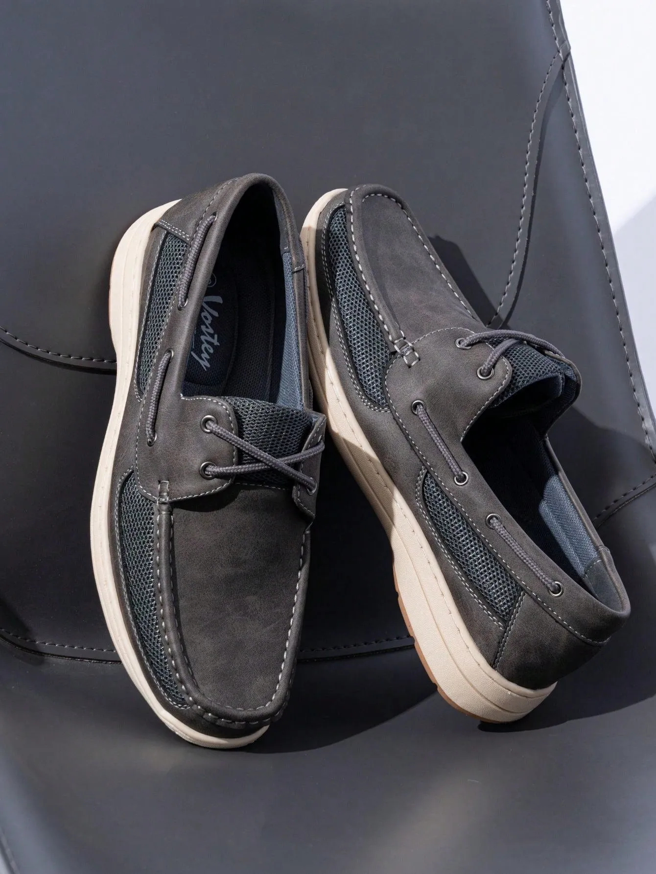 Men's Lightweight Slip-On Boat Shoes with Arch Support – Stylish Casual Loafers