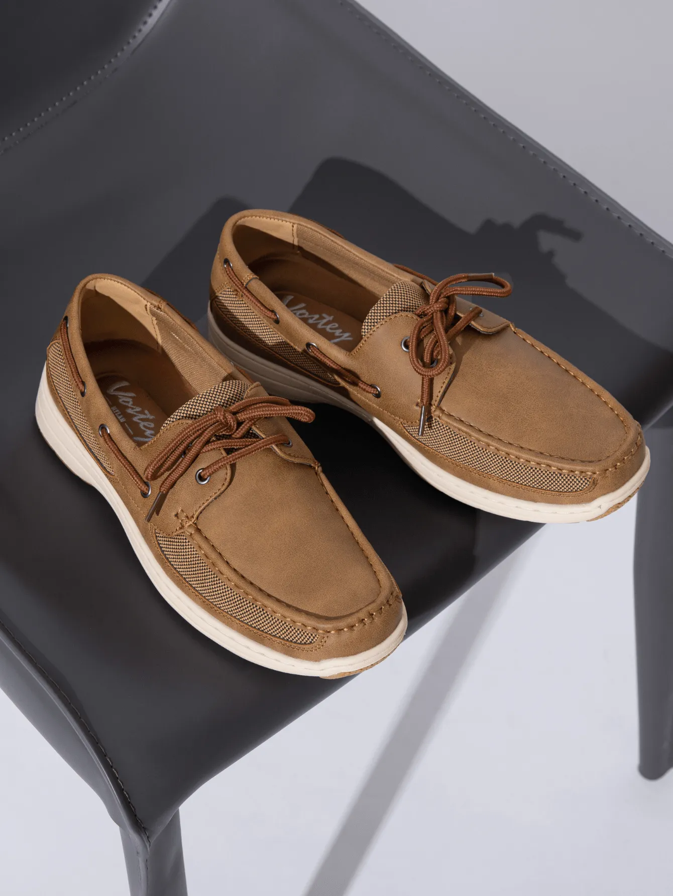 Men's Lightweight Slip-On Boat Shoes with Arch Support – Stylish Casual Loafers