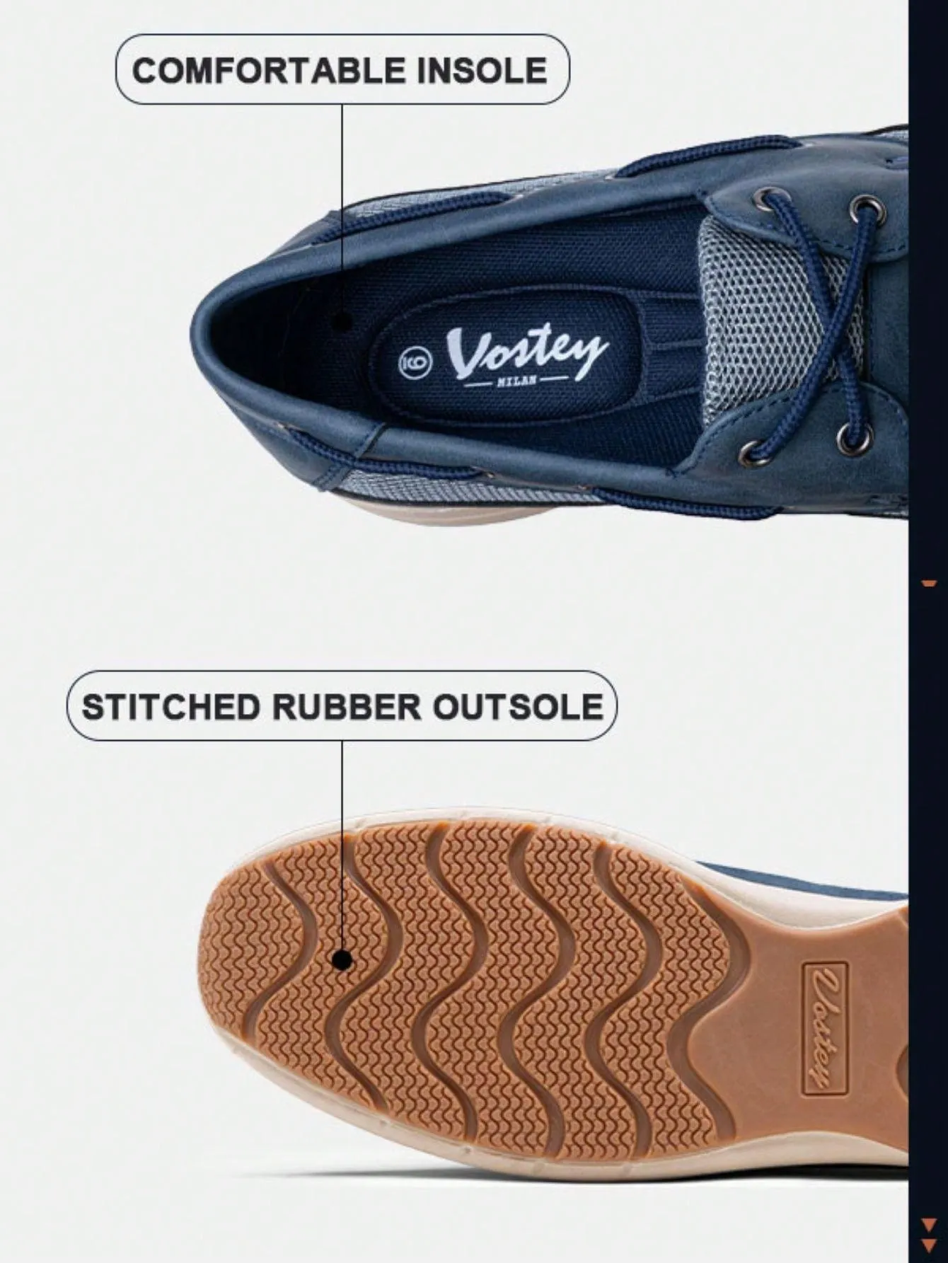 Men's Lightweight Slip-On Boat Shoes with Arch Support – Stylish Casual Loafers
