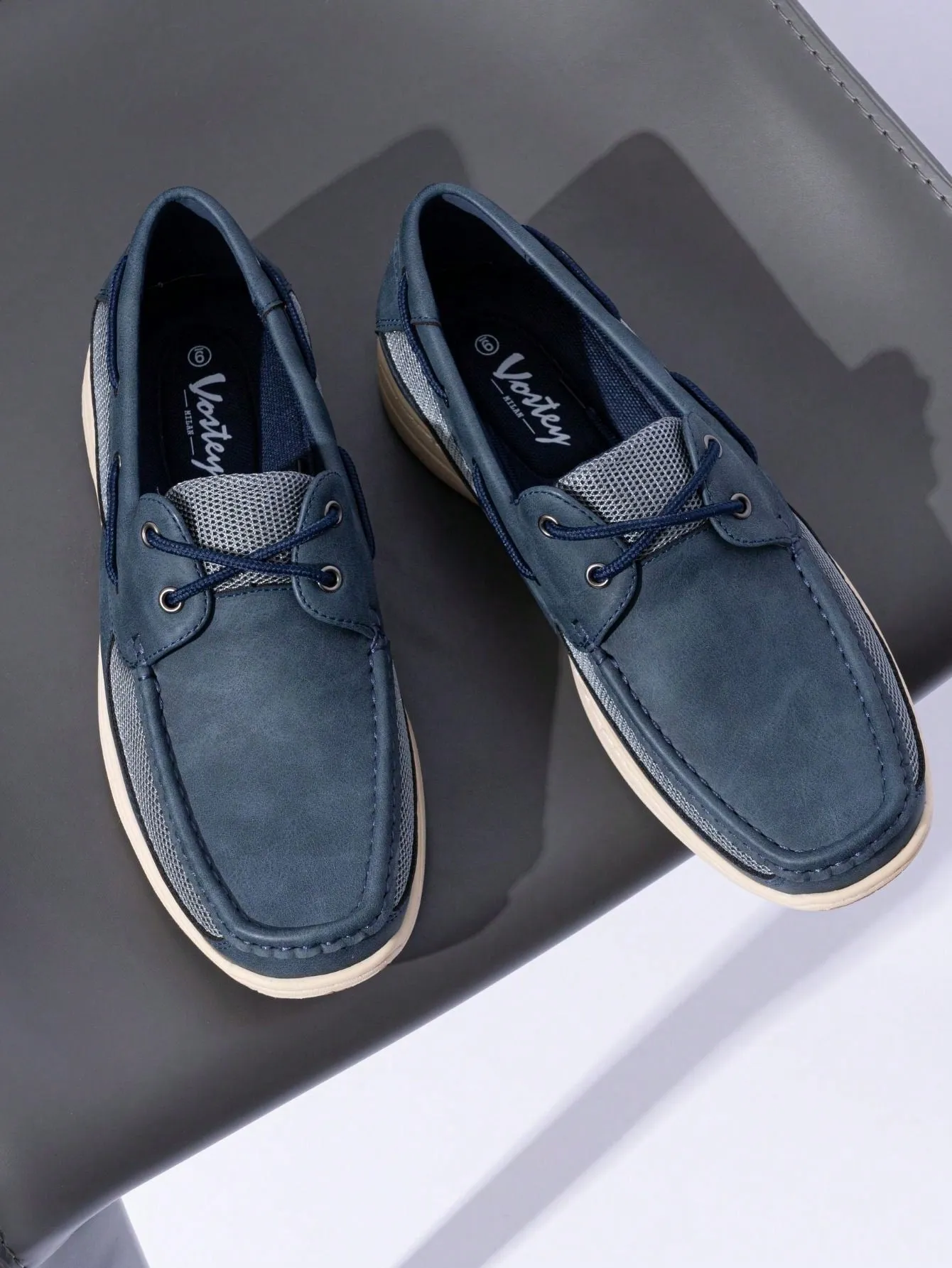 Men's Lightweight Slip-On Boat Shoes with Arch Support – Stylish Casual Loafers
