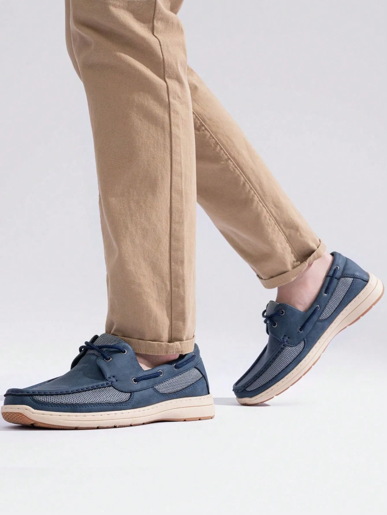 Men's Lightweight Slip-On Boat Shoes with Arch Support – Stylish Casual Loafers