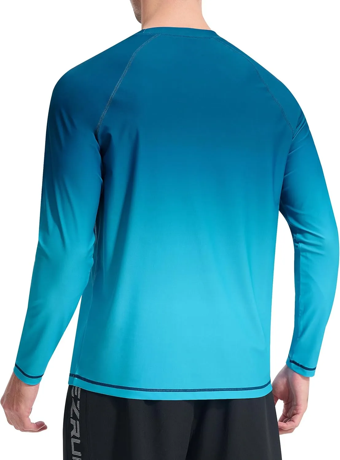Mens Rash Guard UPF 50  Swim Shirts UV Sun Protection T-Shirt Quick Dry Long Sleeve Beach Shirts for Fishing