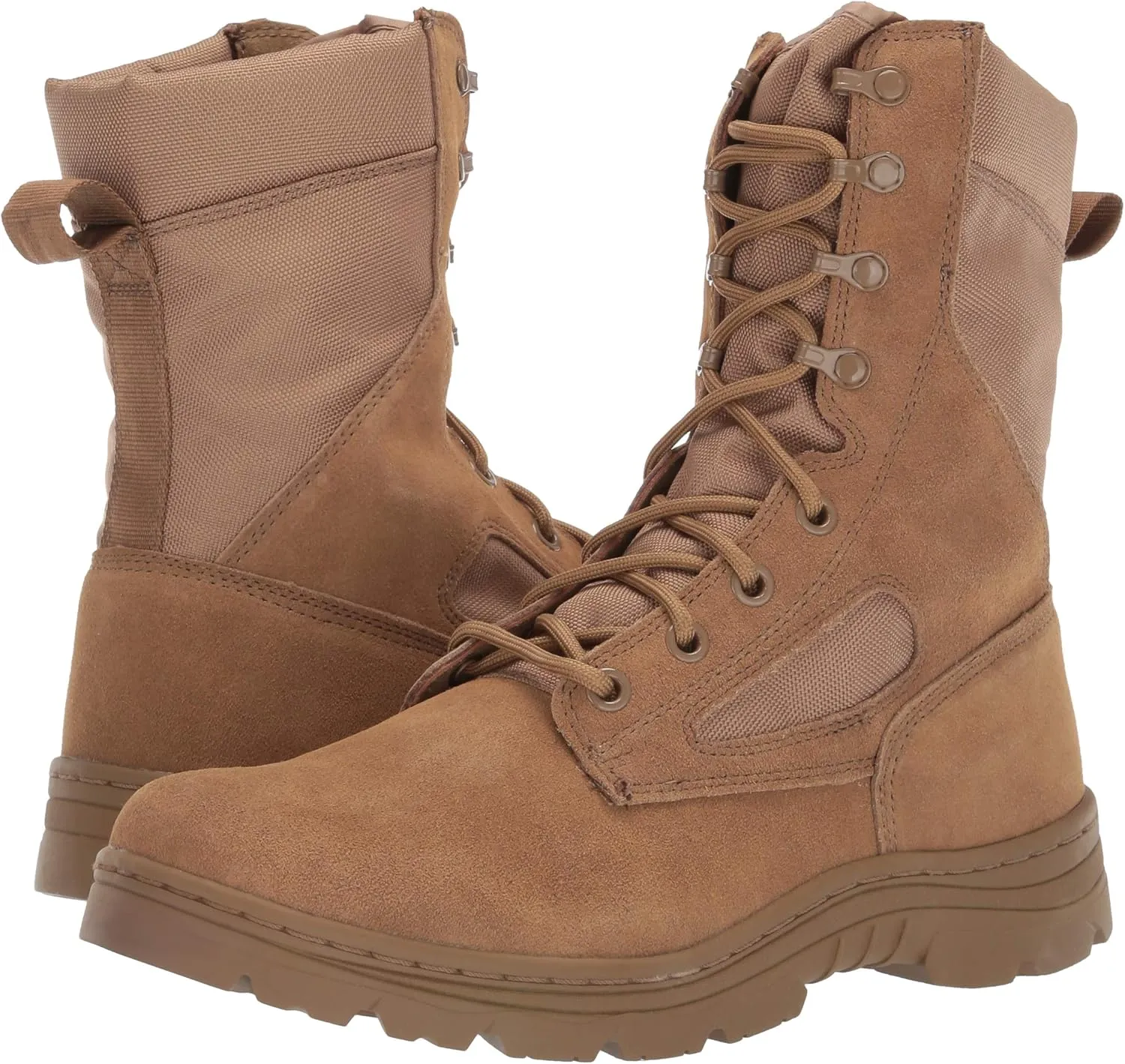 Men's Tactical Boots Dura-Max 8" Suede Leather Coyote Oil & Slip Resistant Boots