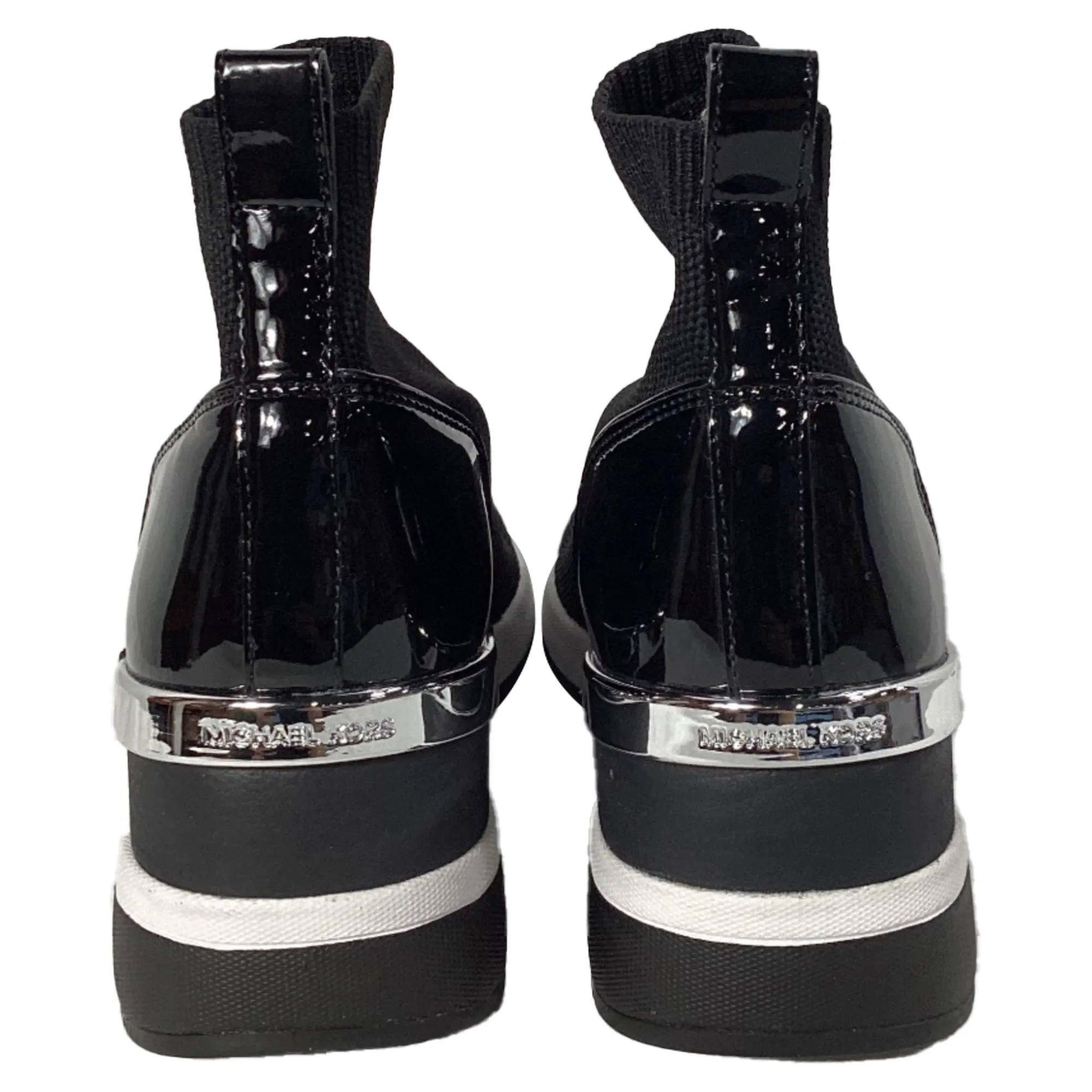 Michael Kors Skyler Sock Sneaker in Black Knit Fabric