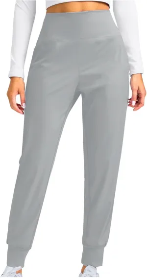 Miyaomn Casual Yoga Joggers for Women High Waisted Athletic Workout Sweatpants Tapered Active Comfy Lounge Pants with Pockets